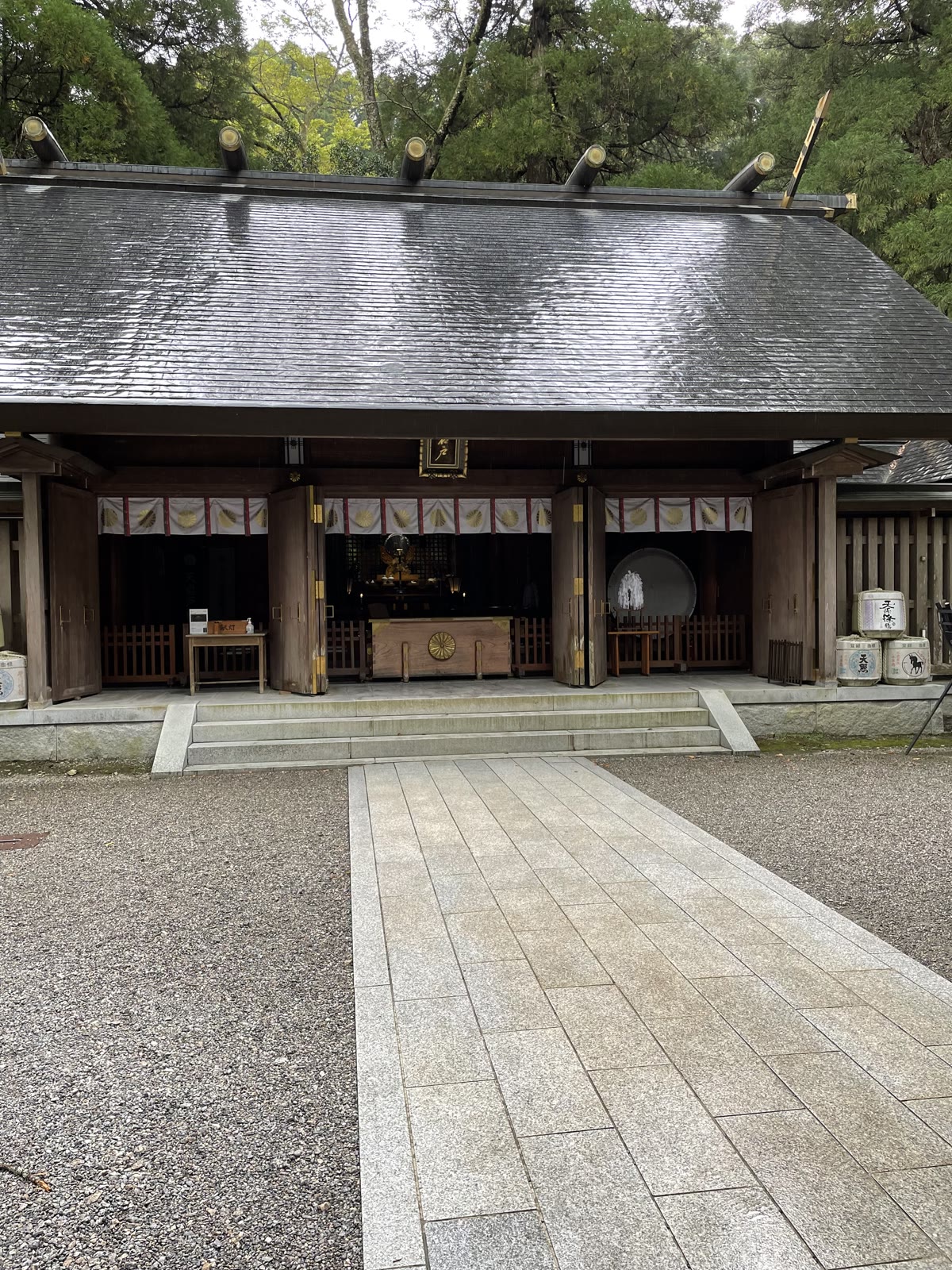 天岩戸神社の拝殿